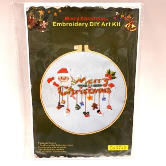 Nakış Başlangıç Seti İğneleme CX0742 Merry Christmas - Orivyum