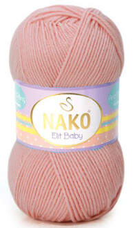 Nako Elit Baby Örgü Bebe İpi 10325 Gül Kurusu - Nako