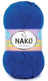 Nako Elit Baby Örgü Bebe İpi 10346 Parlament Mavi - Nako