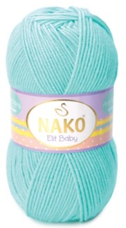 Nako Elit Baby Örgü Bebe İpi 10535 Açık Turkuaz - Nako