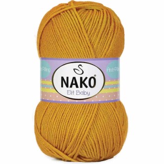 Nako Elit Baby Örgü Bebe İpi 1636 Parlak Altın - Nako