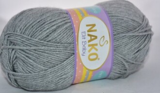 Nako Elit Baby Örgü Bebe İpi 195 Açık Gri - Nako