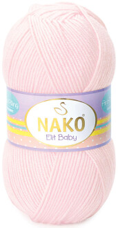 Nako Elit Baby Örgü Bebe İpi 2892 Soft Pembe - Nako