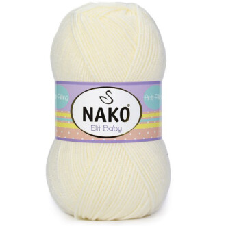 Nako Elit Baby Örgü Bebe İpi 300 Ekru - Nako
