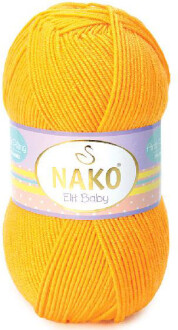 Nako Elit Baby Örgü Bebe İpi 4674 Portakal Nergisi - Nako
