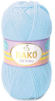 Nako Elit Baby Örgü Bebe İpi 4687 Bebe Mavisi - Nako