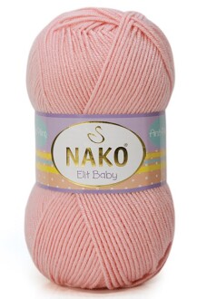 Nako Elit Baby Örgü Bebe İpi 6165 Pudra - Nako