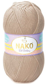 Nako Elit Baby Örgü Bebe İpi 6792 Açık Bej - Nako