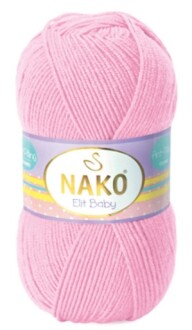 Nako Elit Baby Örgü Bebe İpi 6936 Açık Pembe - Nako