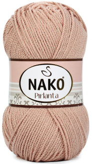 Nako Pırlanta Örgü İpi 10722 Bejli Pudra - Nako