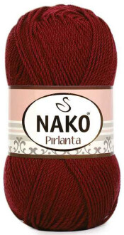 Nako Pırlanta Örgü İpi 1175 Koyu Kırmızı - Nako