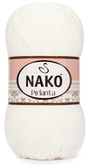 Nako Pırlanta Örgü İpi 208 Beyaz - Nako