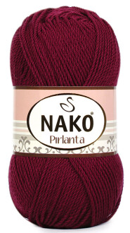Nako Pırlanta Örgü İpi 6736 Bordo - Nako