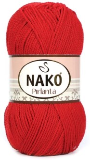 Nako Pırlanta Örgü İpi 6741 Kırmızı - Nako