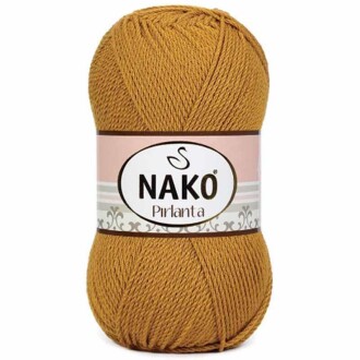 Nako Pırlanta Örgü İpi 6825 Hardal Sarı - Nako