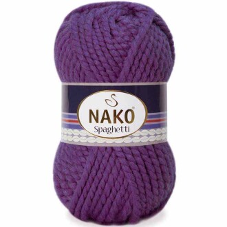 Nako Spaghetti Örgü İpi 11209 Mor - Nako