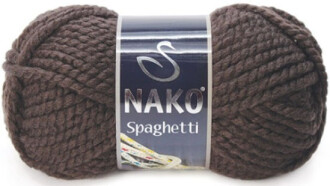 Nako Spaghetti Örgü İpi 4987 Koyu Kahve - Nako