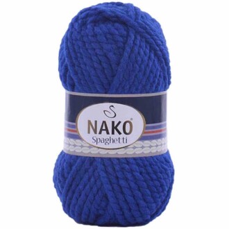 Nako Spaghetti Örgü İpi 6744 Saks Mavisi - Nako