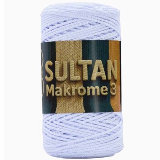 NO:3 Polyester Makrome ( 100 Gram ) 005 Optik Beyaz - Sultan