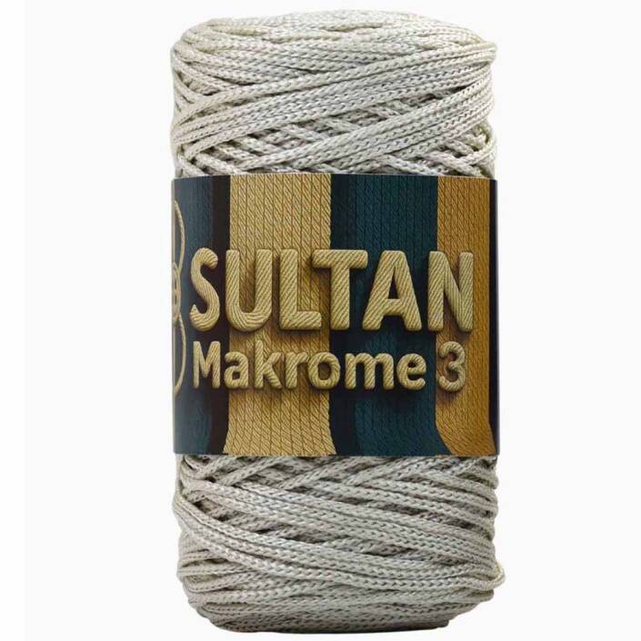 NO:3 Polyester Makrome ( 100 Gram ) 024 Taş Rengi - 1