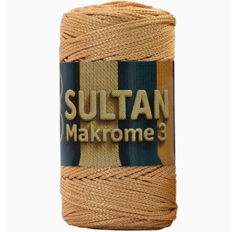 NO:3 Polyester Makrome ( 100 Gram ) 049 Hardal - Sultan