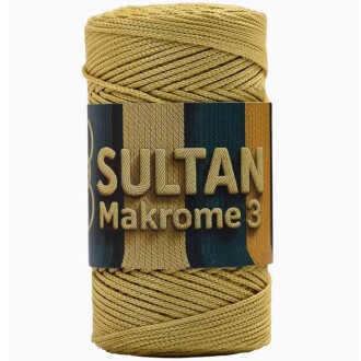 NO:3 Polyester Makrome ( 100 Gram ) 050 Altın - Sultan