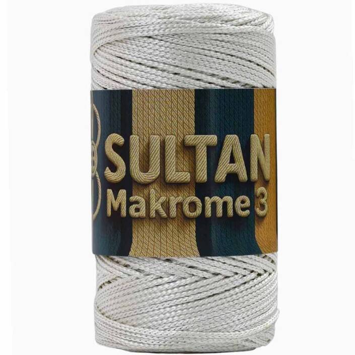 NO:3 Polyester Makrome ( 100 Gram ) 16 Ekru - 1