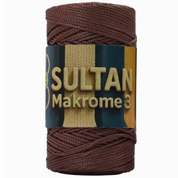 NO:3 Polyester Makrome ( 100 Gram ) 200 Kahve - 1