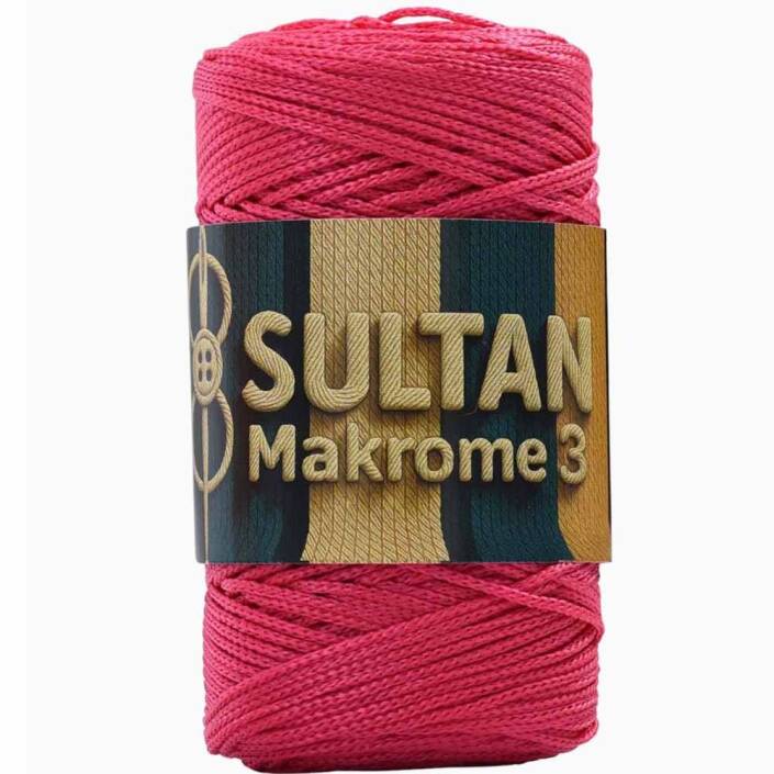 NO:3 Polyester Makrome ( 100 Gram ) 80 Fuşya - 1