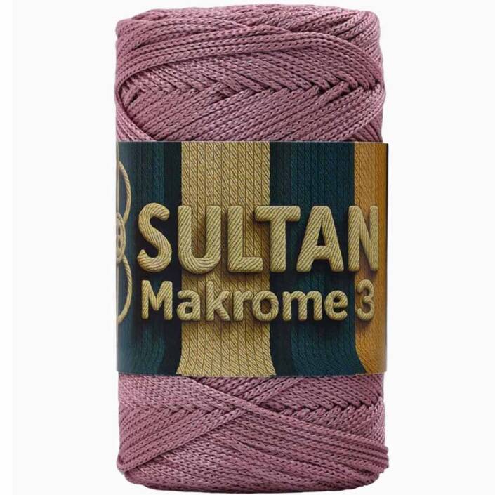 NO:3 Polyester Makrome ( 100 Gram ) 90 Gül Kurusu - 1