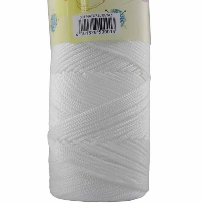 NO:4 Polyester Makrome İpi ( 200 Gr ) 1 Beyaz - 2