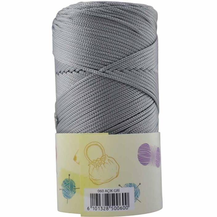 NO:4 Polyester Makrome İpi ( 200 Gr ) 64 Koyu Gri - 2