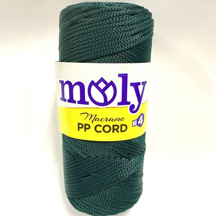 NO:4 Polyester Makrome İpi Zümrüt ( 200 Gr ) - 1