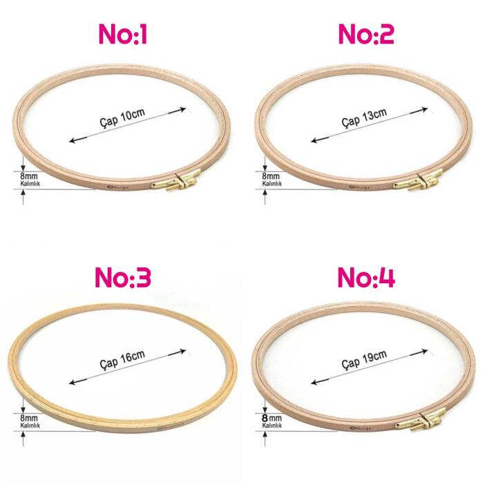 Nurge Ahşap Vidalı Kasnak - 2