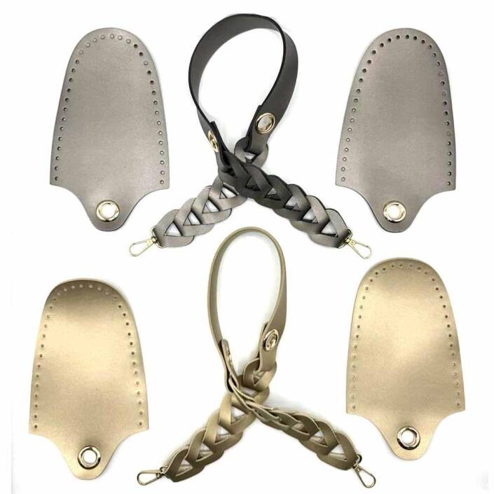 Örgü Askılı Deri Çanta Seti - 2