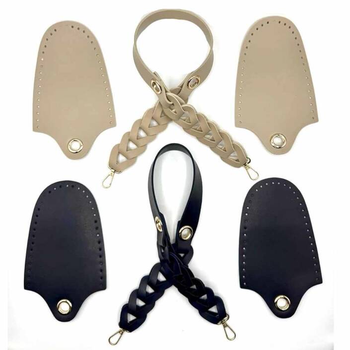 Örgü Askılı Deri Çanta Seti - 3