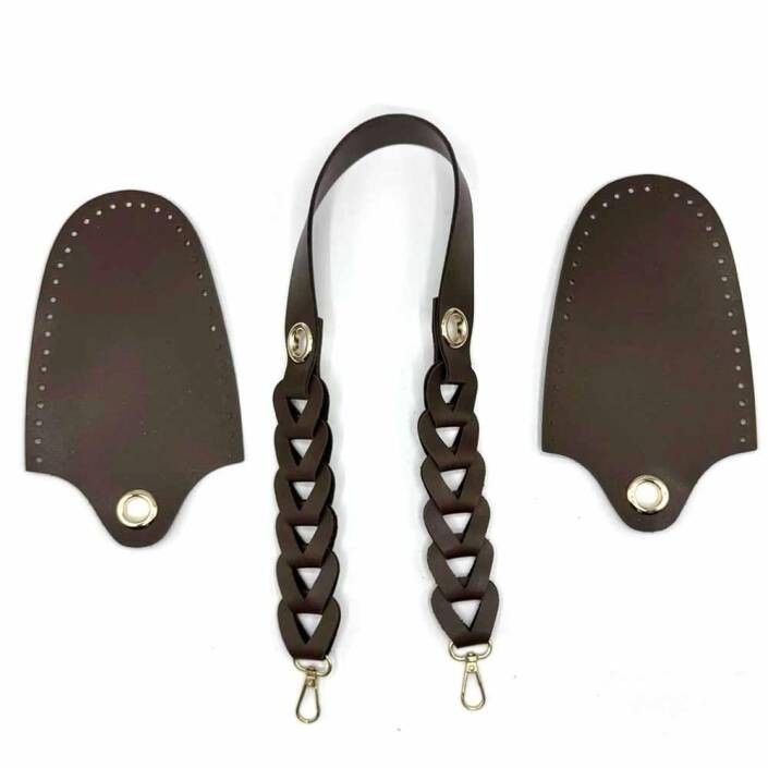 Örgü Askılı Deri Çanta Seti - 4