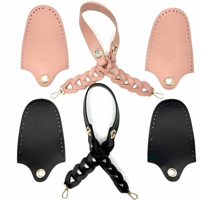 Örgü Askılı Deri Çanta Seti - 7