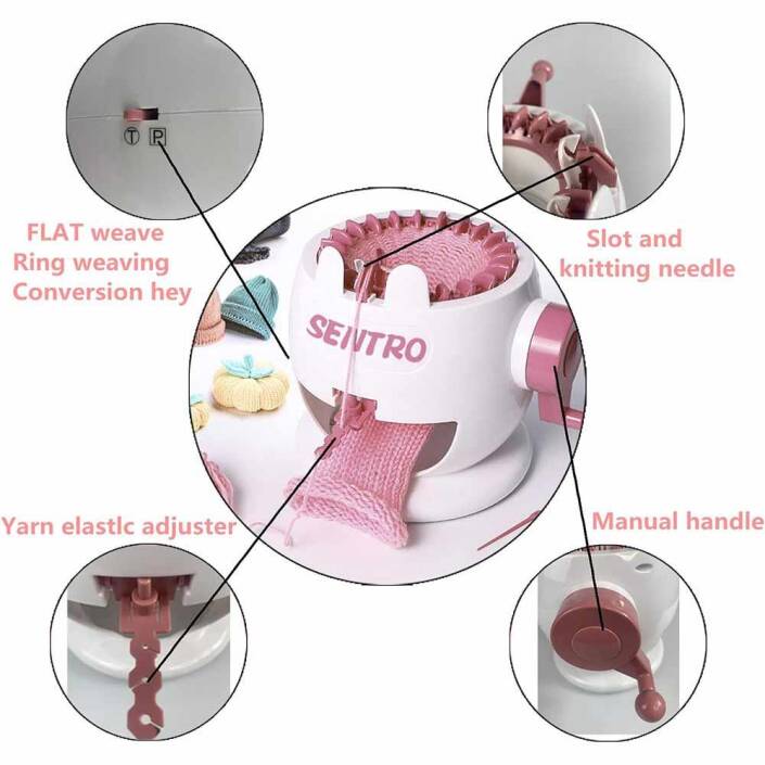 22 İlmek Örgü Makinesi ( Atkı Bere Şapka Çorap ) No841 - 4