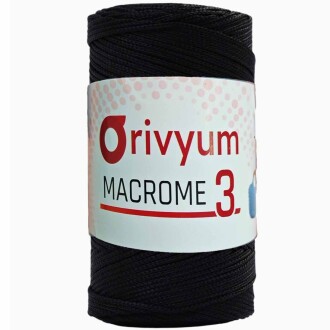 Orivyum NO:3 Polyester Makrome 270 Siyah - Orivyum
