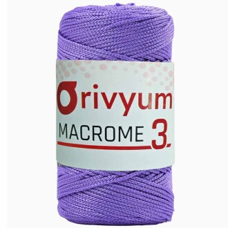 Orivyum NO:3 Polyester Makrome İpi 140 Lila - Orivyum