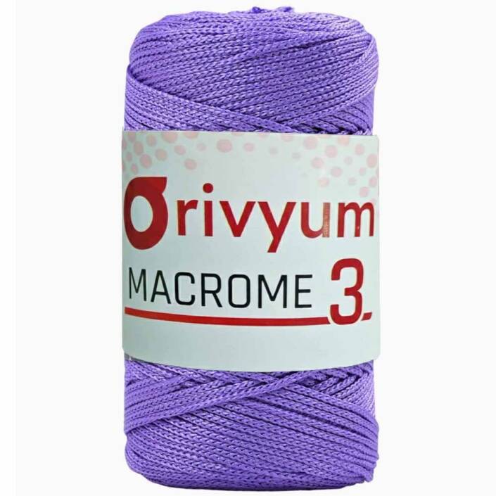 Orivyum NO:3 Polyester Makrome İpi 140 Lila - 1