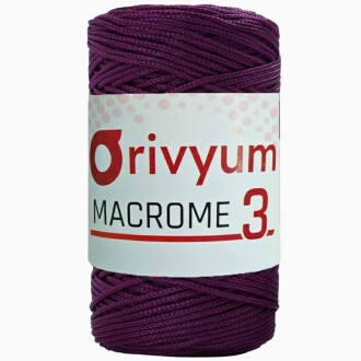 Orivyum NO:3 Polyester Makrome İpi 160 Mürdüm - Orivyum