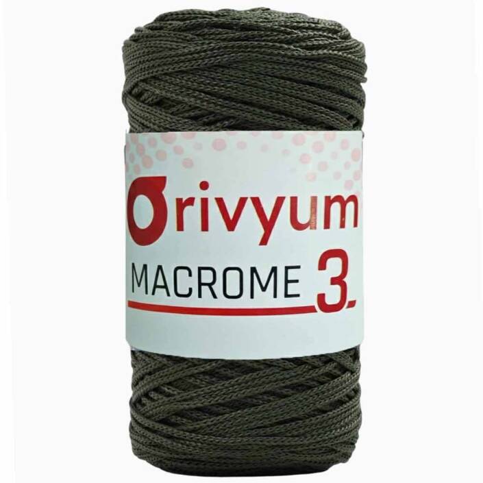 Orivyum NO:3 Polyester Makrome İpi 193 Haki - 1