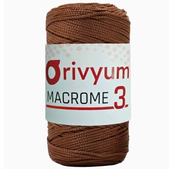 Orivyum NO:3 Polyester Makrome İpi 203 Kahve - Orivyum