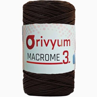 Orivyum NO:3 Polyester Makrome İpi 210 Acı Kahve - Orivyum