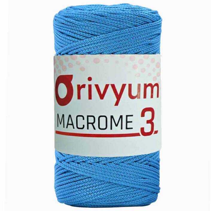 Orivyum NO:3 Polyester Makrome İpi 230 Turkuaz - 1