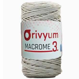 Orivyum NO:3 Polyester Makrome İpi 24 Taş Rengi - Orivyum