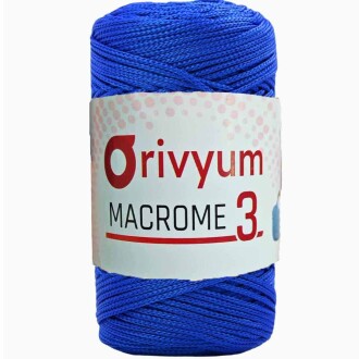 Orivyum NO:3 Polyester Makrome İpi 240 Saks Mavisi - Orivyum