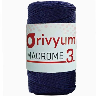 Orivyum NO:3 Polyester Makrome İpi 262 Lacivert - Orivyum